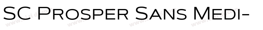 SC Prosper Sans Medi字体转换